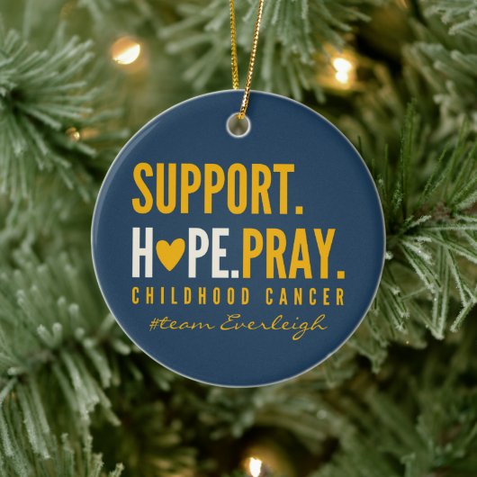 小児がん支援カスタムオーナメント セラミックオーナメント (ツリー)