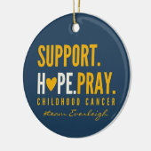 小児がん支援カスタムオーナメント セラミックオーナメント (左)