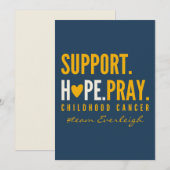 小児がん支援カスタム招待状カード 招待状 (正面/裏面)