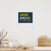 小児がん支援ポスタカスタムープリント標識 ポスター (キッチン)