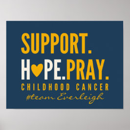 小児がん支援ポスタカスタムープリント標識 ポスター