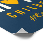 小児がん支援ポスタカスタムープリント標識 ポスター (角)