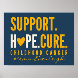 小児がん支援ポスタカスタムープリント標識 ポスター