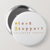 小児がん支援ラブボタンモダン 缶バッジ (正面&裏面)