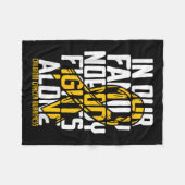 小児がん支援家族小児がんA フリースブランケット (正面(横))