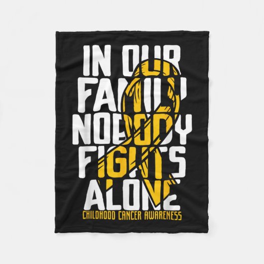小児がん支援家族小児がんA フリースブランケット (正面)