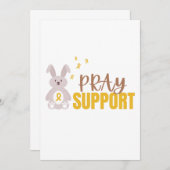 小児がん祈支援招待状カード 招待状 (正面/裏面)