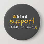 小児がん親切な支援ボタン 缶バッジ (正面)