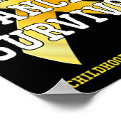 小児がん認識度がん生存者T 1 ポスター (角)