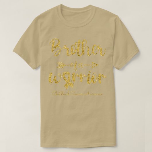 小児がん認識度の戦士の弟 Tシャツ (デザイン正面)
