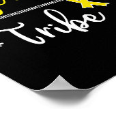 小児がん認識度イエローリボン肉腫B ポスター (角)