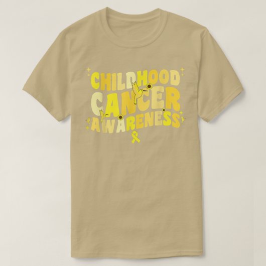 小児がん認識度キッズハミングバードサンフロ Tシャツ (デザイン正面)