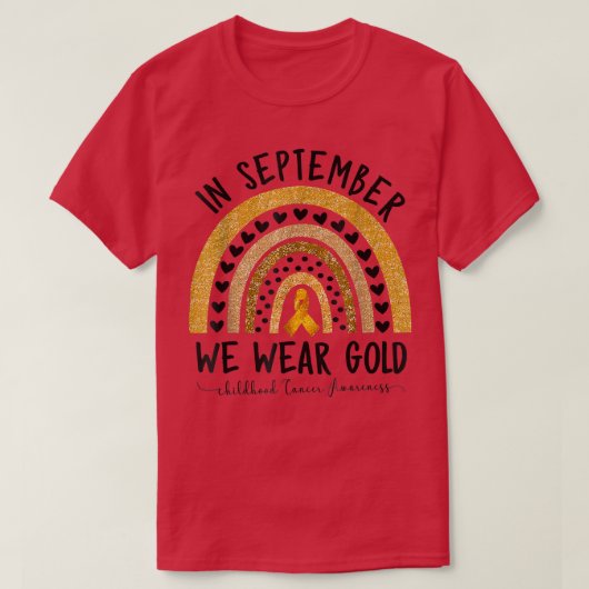 小児がん認識度シャツ9月We Tシャツ (デザイン正面)