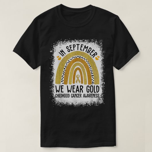 小児がん認識度シャツ9月We Tシャツ (デザイン正面)