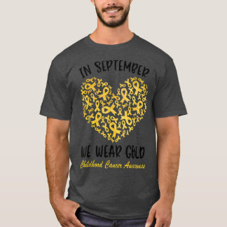小児がん認識度シャツ9月We W Tシャツ