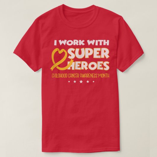 小児がん認識度ナース医師 Tシャツ (デザイン正面)