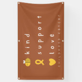 小児がん認識度バナー屋外標識 横断幕 (縦)