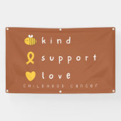 小児がん認識度バナー屋外標識 横断幕 (横)