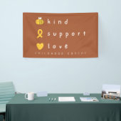 小児がん認識度バナー標識 横断幕 (トレードショー)