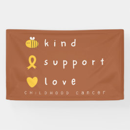 小児がん認識度バナー標識 横断幕