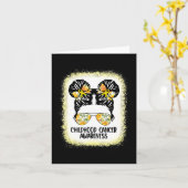 小児がん認識度メッシーバン金ゴールドリボン カード (黄色い花)