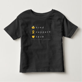 小児がん認識度幼児Tシャツかわいい トドラーTシャツ