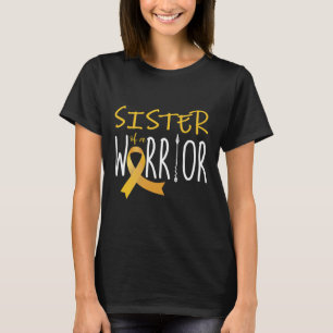 小児がん認識度戦士の姉妹 Tシャツ