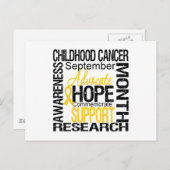 小児がん認識度月の献上品 ポストカード (正面/裏面)