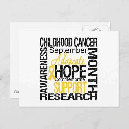 小児がん認識度月の献上品 ポストカード (正面/裏面)