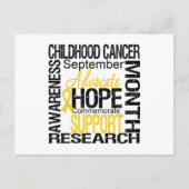 小児がん認識度月の献上品 ポストカード (正面)