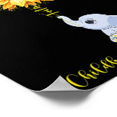 小児がん認識度月ひまわり象皮病 ポスター (角)