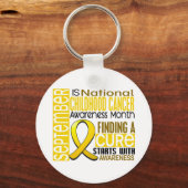 小児がん認識度月リボンI2 1.5 キーホルダー (正面)