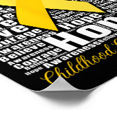 小児がん認識度月信じHope Cour ポスター (角)