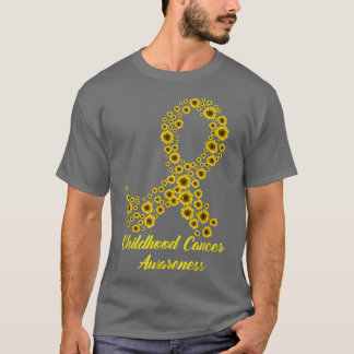 小児がん認識度月装束黄里 Tシャツ