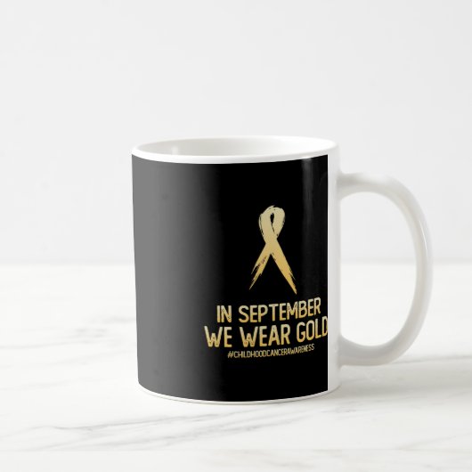 小児がん認識度月9月We W コーヒーマグカップ (右)