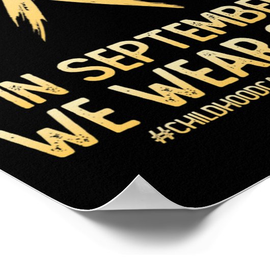 小児がん認識度月9月We W ポスター (角)