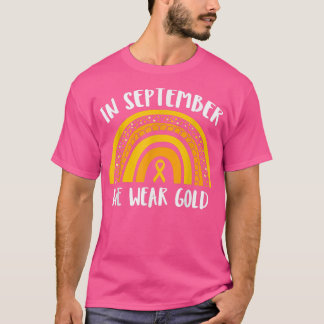 小児がん認識度月9月We W Tシャツ