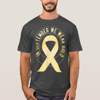 小児がん認識度月9月We W Tシャツ