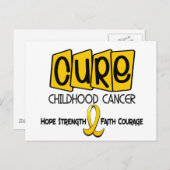 小児がん認識度治療 ポストカード (正面/裏面)
