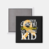 小児がん認識度生存者間違った子供の覇権 マグネット (正面/裏面)