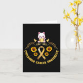 小児がん認識度美猫金ゴールドがん カード (黄色い花)