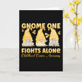 小児がん認識度金ゴールドリボン格言 カード (黄色い花)