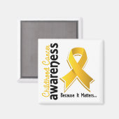 小児がん認識度5 マグネット (正面/裏面)