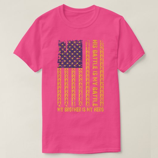 小児がん認識度9月私の弟は Tシャツ (デザイン正面)