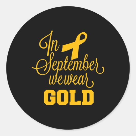 小児がん認識度9月We衣服Go ラウンドシール (正面)