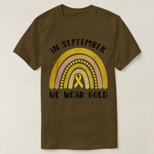 小児がん認識度9月We衣服Go Tシャツ (デザイン正面)