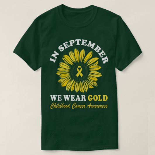 小児がん認識度9月We衣服Go Tシャツ (デザイン正面)