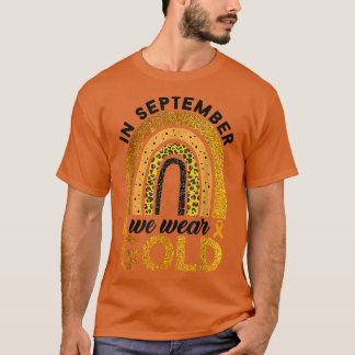 小児がん認識度9月We衣服Go Tシャツ