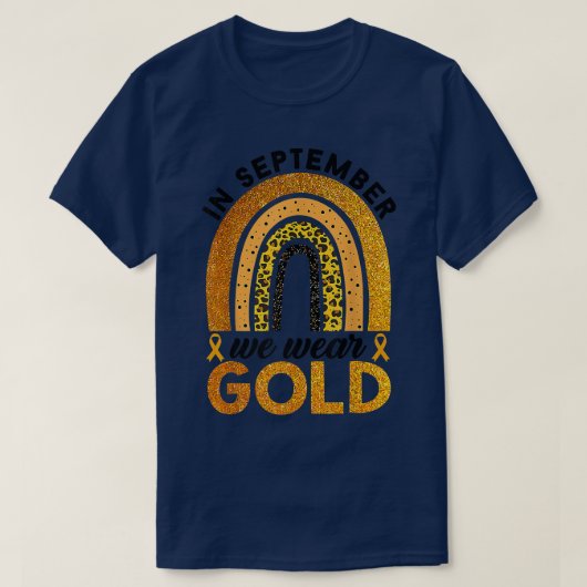 小児がん認識度9月We衣服Go Tシャツ (デザイン正面)