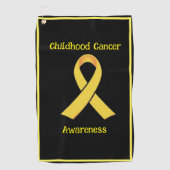 小児がん認識度 ゴルフタオル (正面)